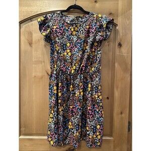 SHEIN Short Black And Floral Dress, 36” Long, Size 0XL